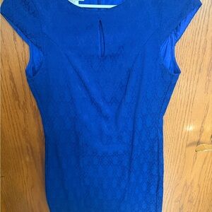 Tribeca Blue Lace Sheath Dress